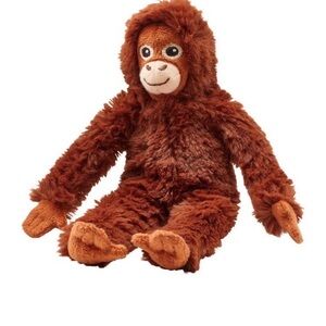 Plush Orangutan Toy - Brown + 5 blue ikea frakta bags new
